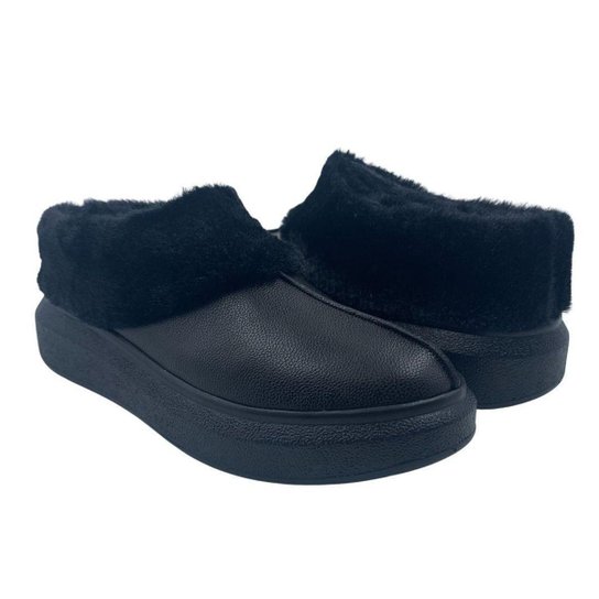 Sapato Pantufa Dalla Vecchia Forro de Pelo Preto 20290053 - Preto 41