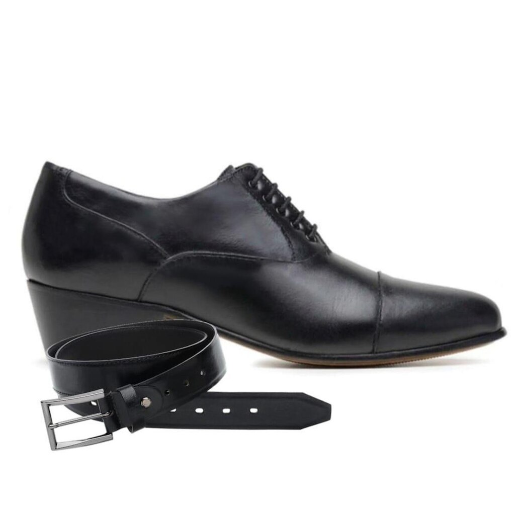 Sapato Para Danca De Salao Masculino Em Couro + Cinto 56222