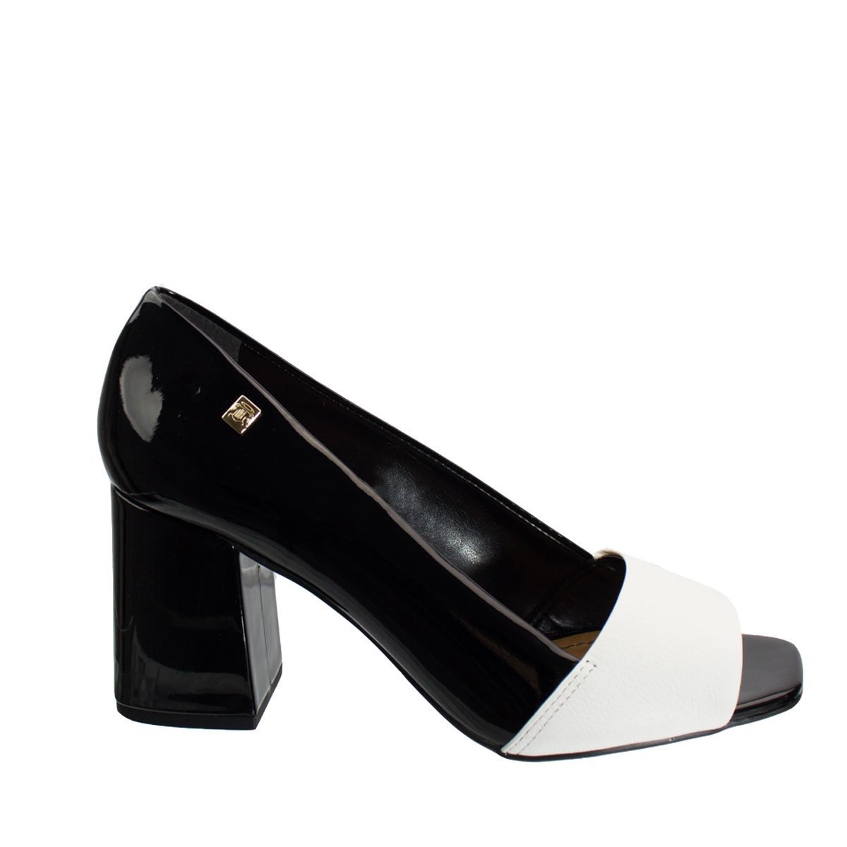 Sapato Peep Toe Loucos e Santos Snake L21120016 A02 - Preto | Zattini