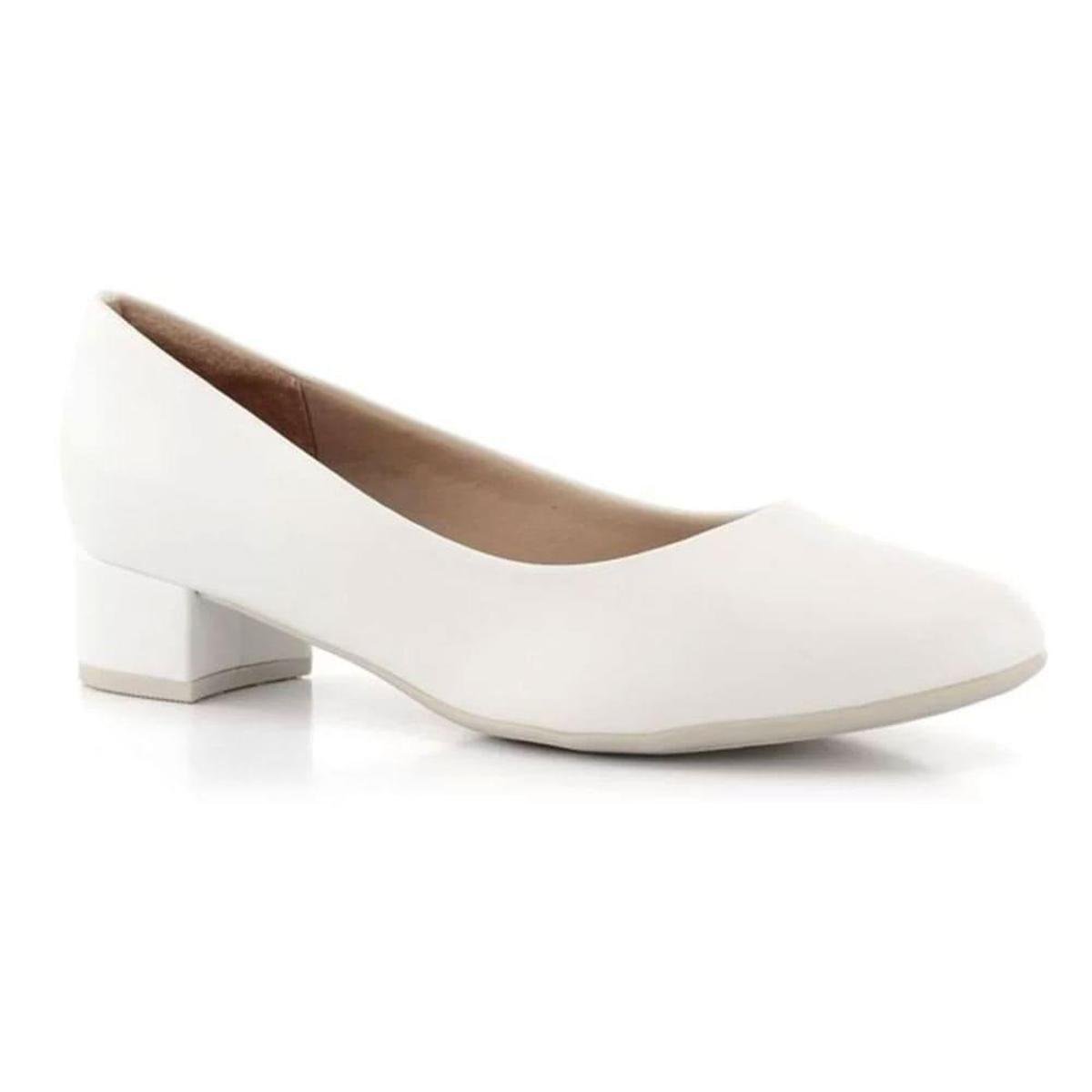 Sapato Piccadilly 140110 Conforto Uniforme Trabalho - Branco Menor preço em Sapato Piccadilly 140110 Conforto Uniforme Trabalho - Branco