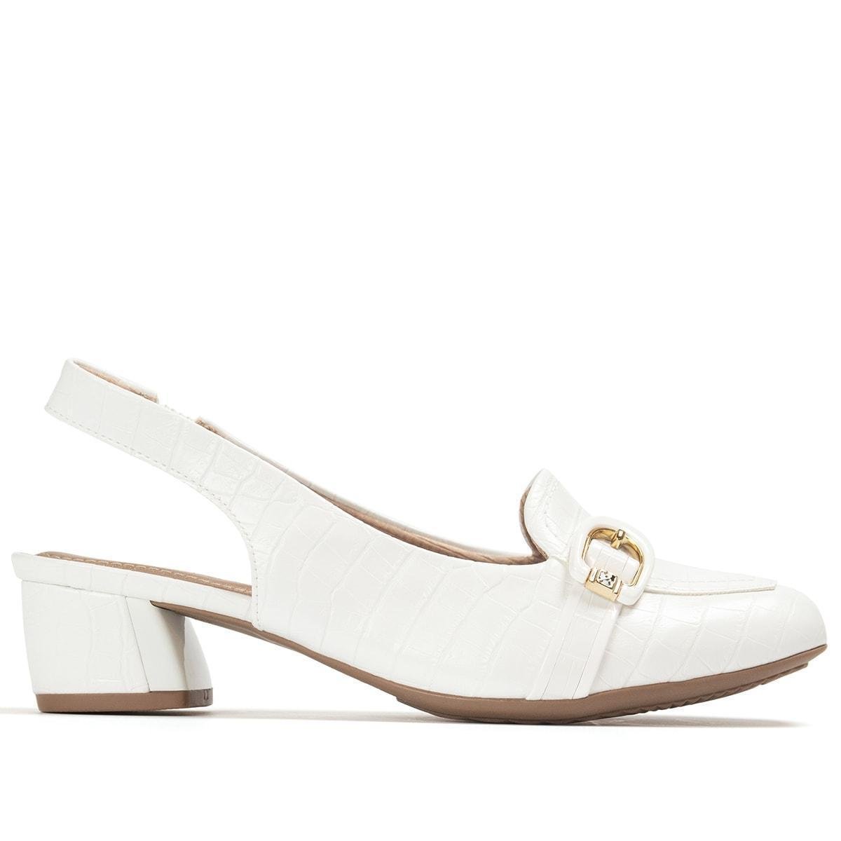 Sapato Chanel Couro Branco Original - SZ658 | Etiqueta Única