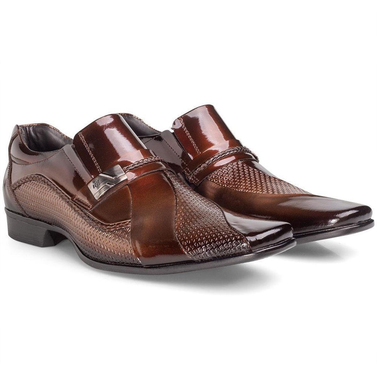 Sapato Rafarillo Las Vegas Masculino Couro Conforto - Marrom | Zattini