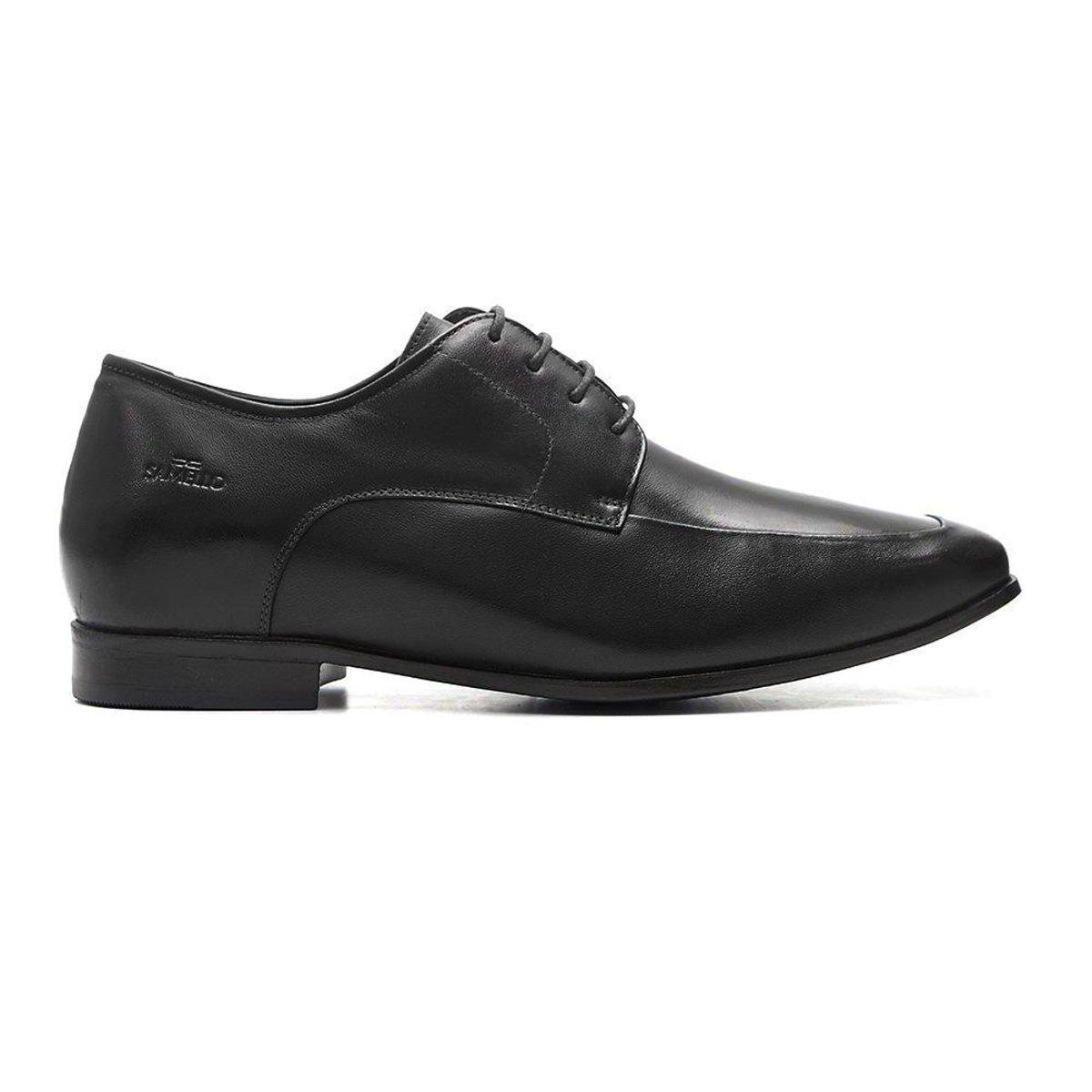 Sapato Samello Elevator Imperio Masculino Couro - Preto | Zattini