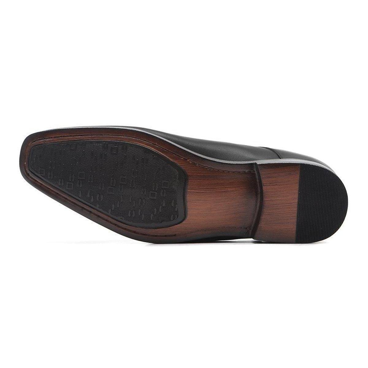Sapato Samello Elevator Imperio Masculino Couro - Preto | Zattini