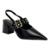 Sapato Santinelli Scarpin Sligback 1636-046 Preto - Preto