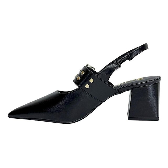 Sapato Santinelli Scarpin Sligback 1636-046 Preto
