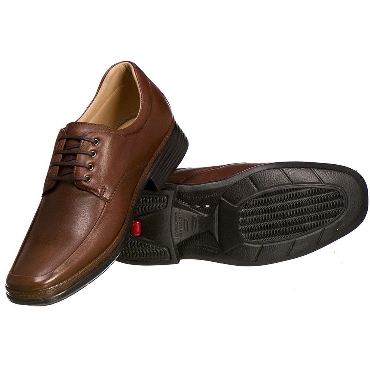 Sapato SAPATOTERAPIA SUPER COMFORT Couro de Carneiro CAFÉ 21290 - Marrom |  Zattini
