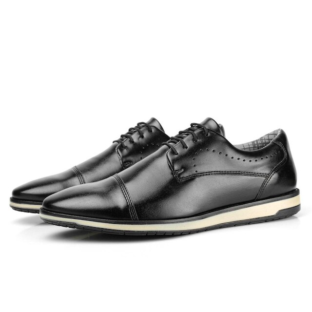 Sapato Sapatoway Oxford Derby Estilo Conforto Masculino