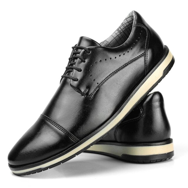 Sapato Sapatoway Oxford Derby Estilo Conforto Masculino