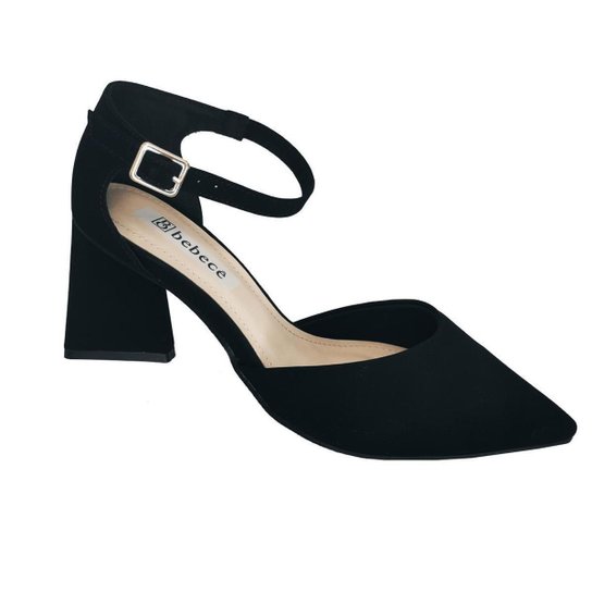 Bico Fino Salto Grosso Scarpin Da Bebecê Sapato Scarpin Bebece