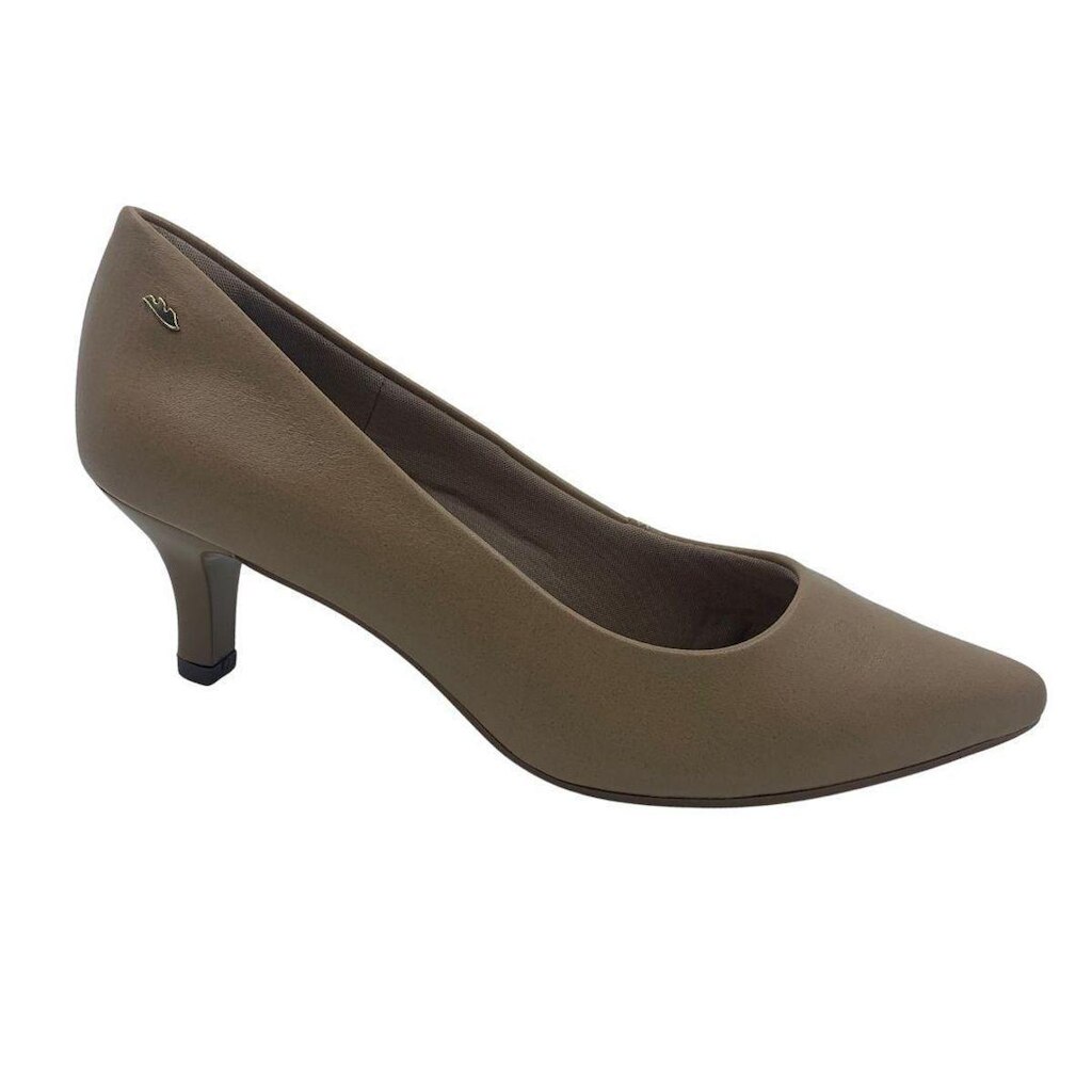 Sapato Scarpin Dakota Couro Salto Baixo Bege 9381 - Bege 40