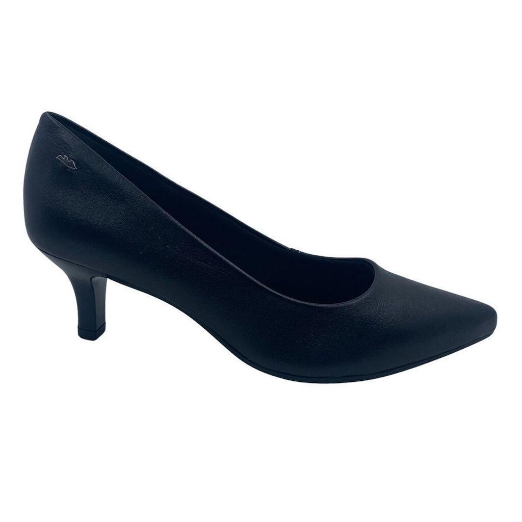 Sapato Scarpin Dakota Couro Salto Baixo Preto 9381 - Preto 40