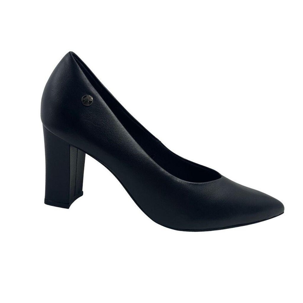 Sapato Scarpin Feminino Bottero em Couro Preto 376902 - Preto 40