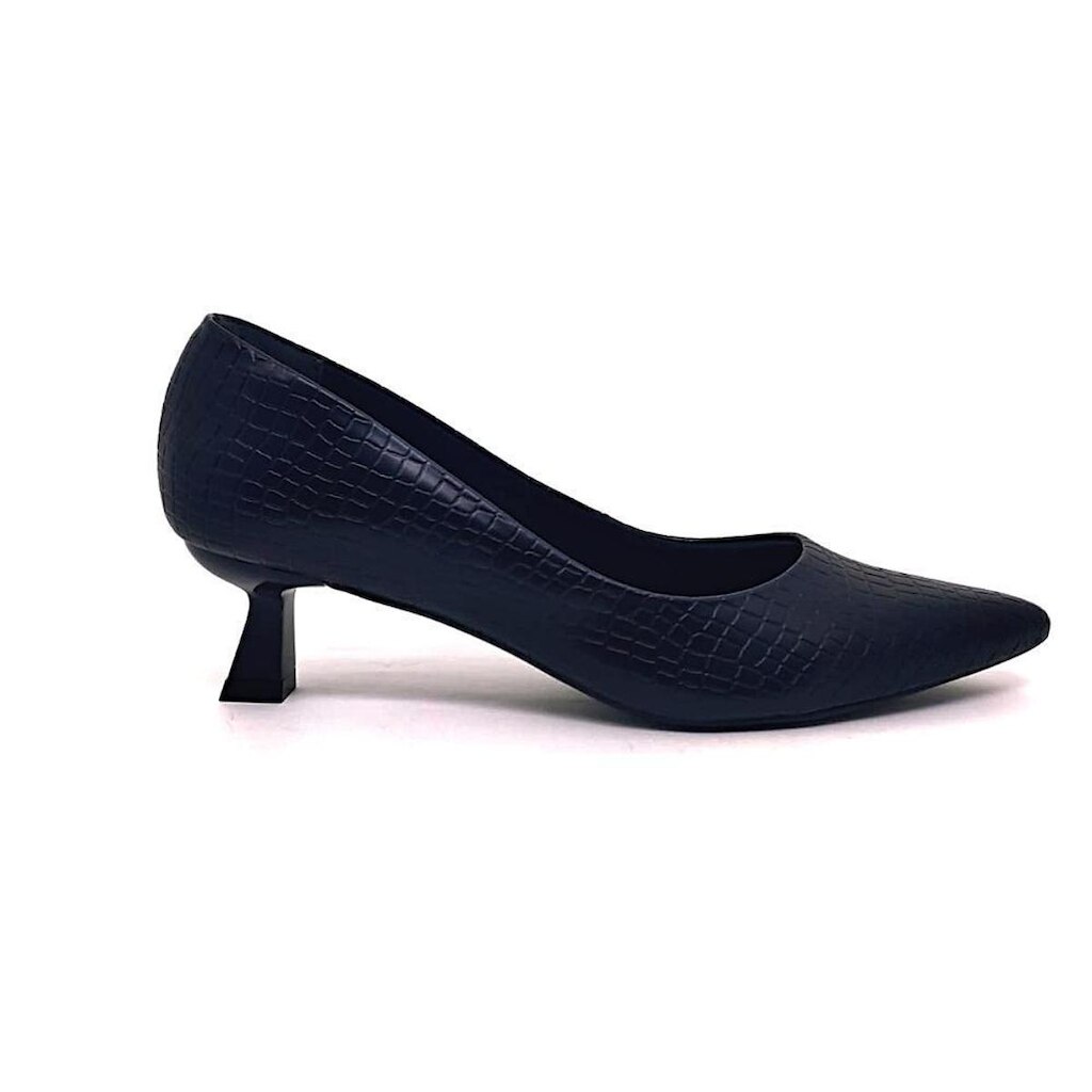 Sapato Scarpin Feminino Mariotta Croco/Preto 37697