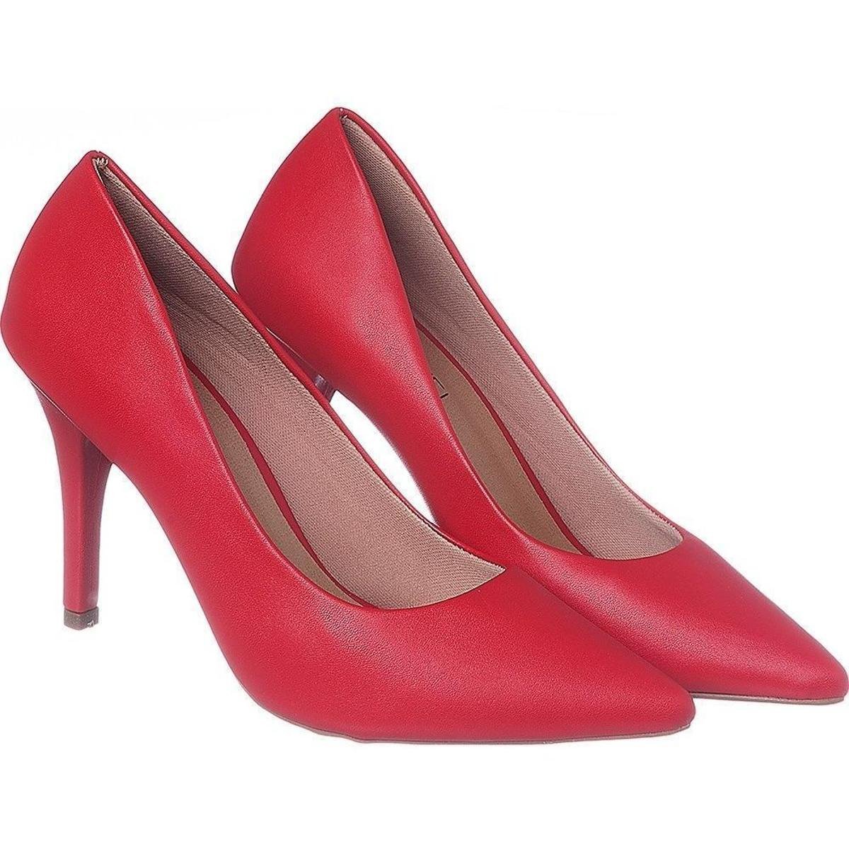 Sapato Scarpin Feminino Scarpans Femininos Salto Alto Fino Zattini