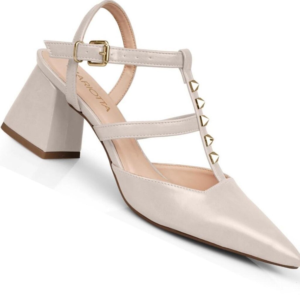 Sapato Scarpin Mariotta 20253.02 Salto Grosso Feminino