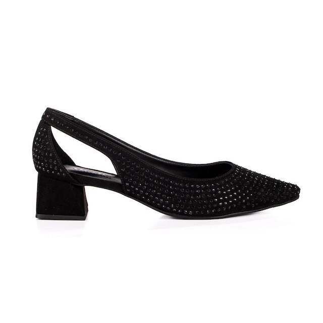 Sapato Scarpin Moda Feminina Alicia Salto Médio Grosso 6cm