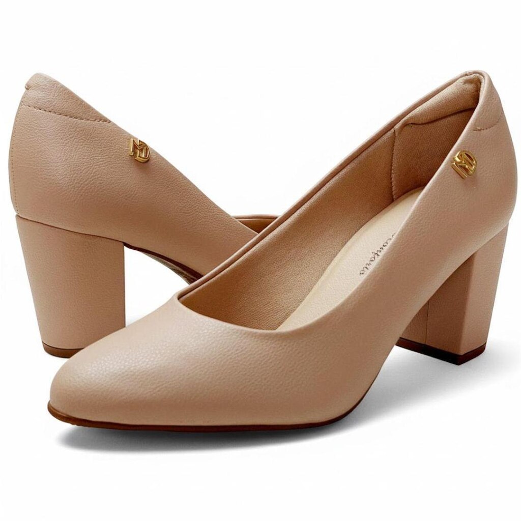 Sapato Scarpin Modare Ultra Conforto Alto Salto Grosso