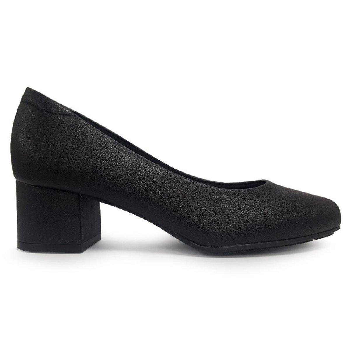 Sapato Scarpin Modare Ultraconforto Salto Bloco 7388 100 - Preto Menor preço em Sapato Scarpin Modare Ultraconforto Salto Bloco 7388 100 - Preto