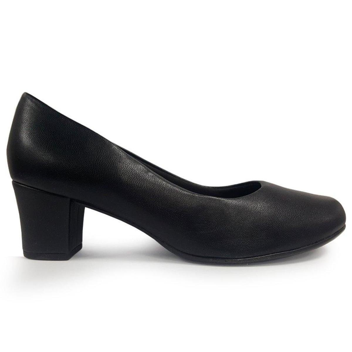 Sapato Scarpin Piccadilly Salto Médio 110131 33/41 - Preto Menor preço em Sapato Scarpin Piccadilly Salto Médio 110131 33/41 - Preto