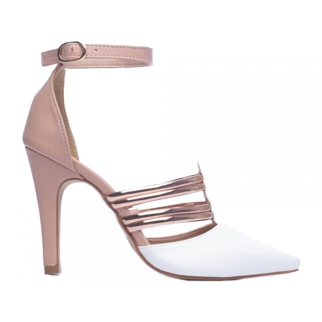 Sapato Scarpin Salto Fino Alça Feminino