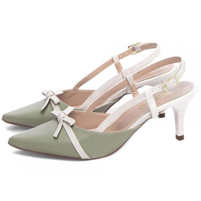 Sapato Scarpin Salto Médio Baixo Bico Fino Feminino 6cm EMILY ONLINE