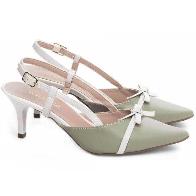 Sapato Scarpin Salto Médio Baixo Bico Fino Feminino 6cm EMILY ONLINE