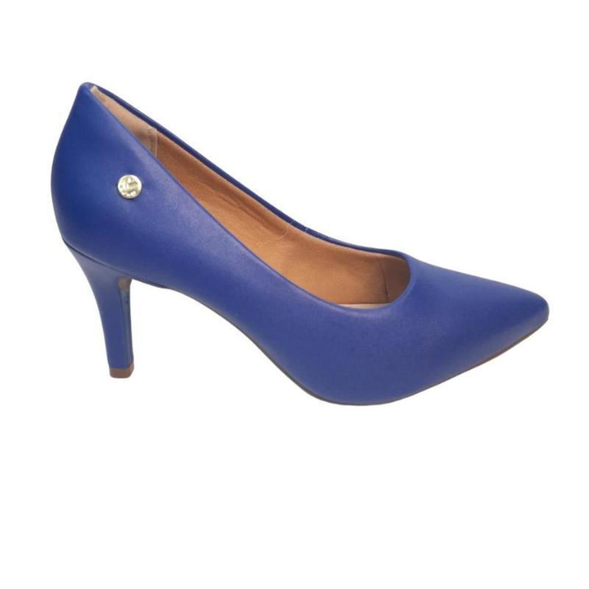 SAPATO SCARPIN VIA UNO 404001-C - Azul Menor preço em SAPATO SCARPIN VIA UNO 404001-C - Azul