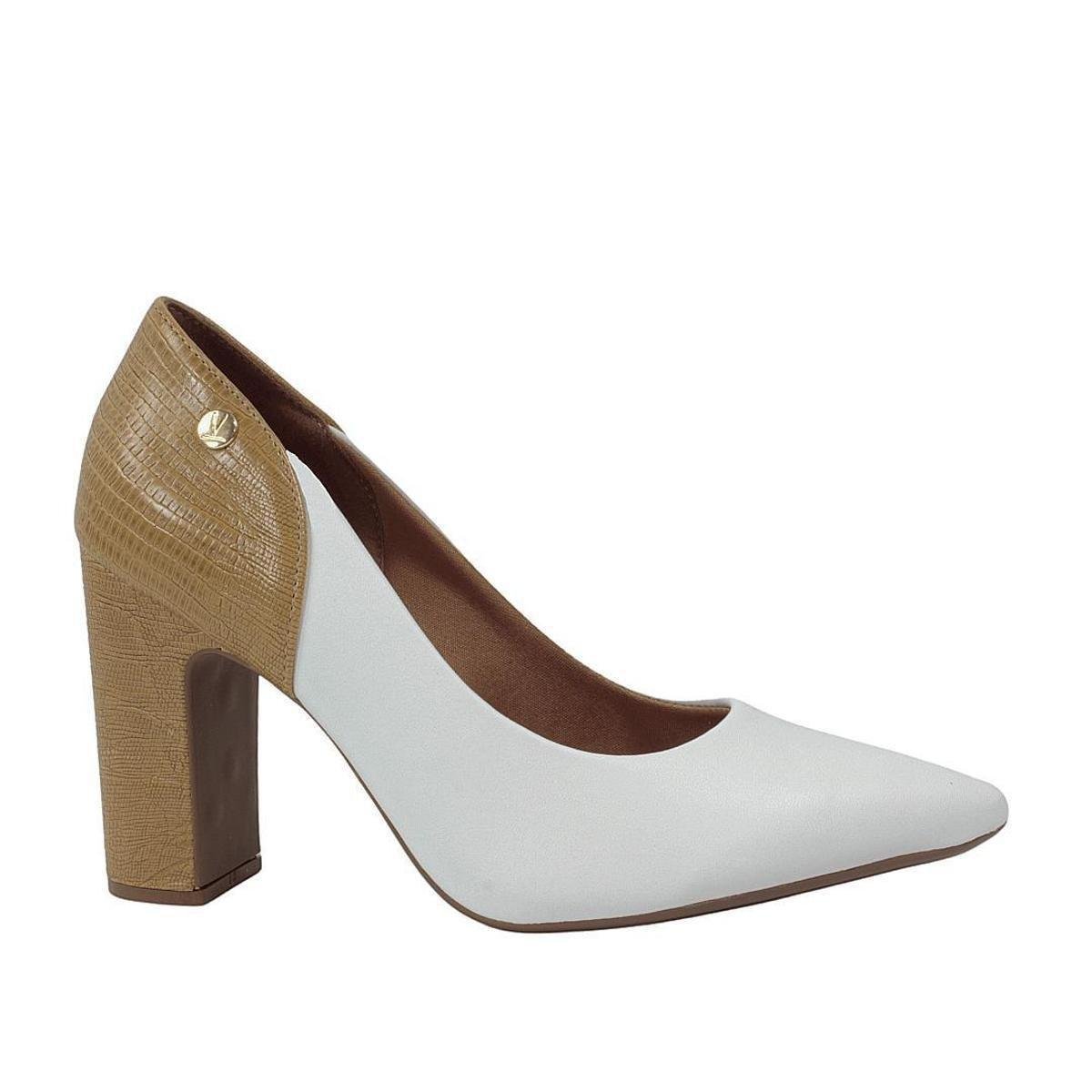Sapato Vizzano Branco Salto Grosso Sapato Vizzano Branco Tenis Da
