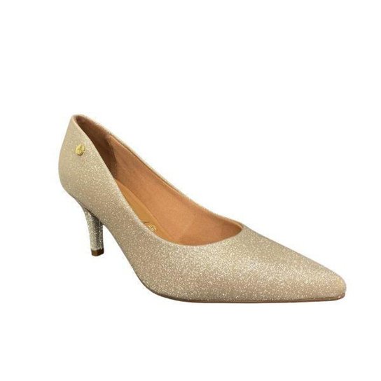 Sapato Scarpin Vizzano Glamour Glitter Brilho Festa Salto Medio