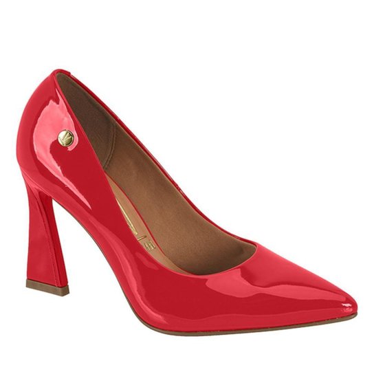 Sapato Scarpin Sapato Verniz Vermelho Sapato Scarpin Vizzano Salto