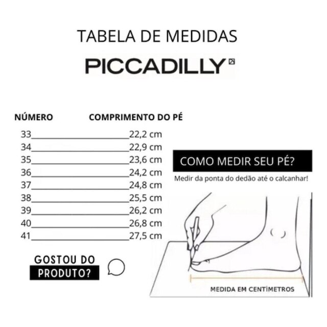 Sapato Silvia Maxi Salto Baixo 279004 Piccadilly - Marrom