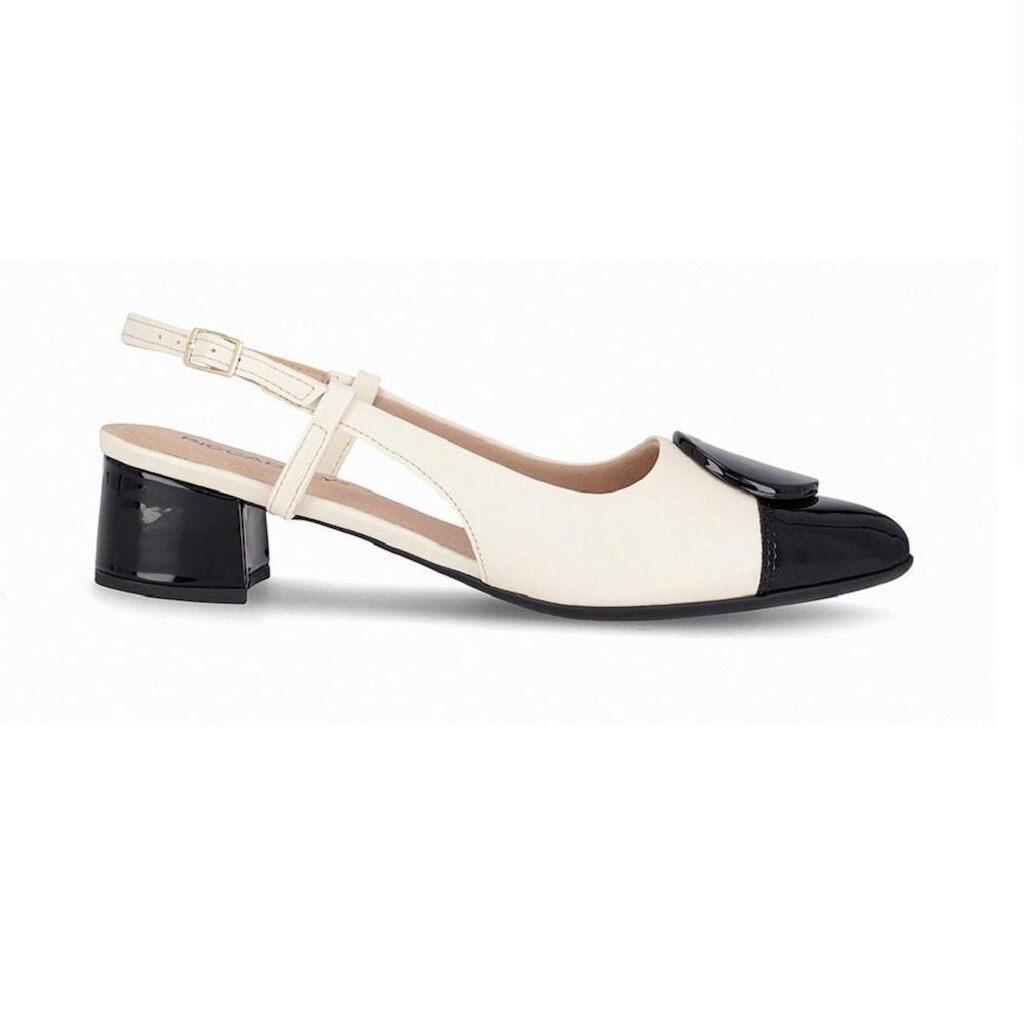 Sapato Sling Back Piccadilly 739085 Feminino - Off White