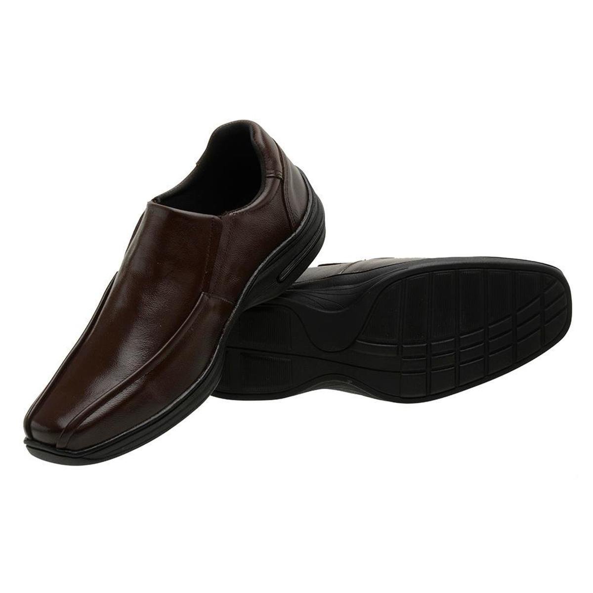 Sapato Social Anti Stress Conforto Couro 5030 Menor preço em Sapato Social Anti Stress Conforto Couro 5030