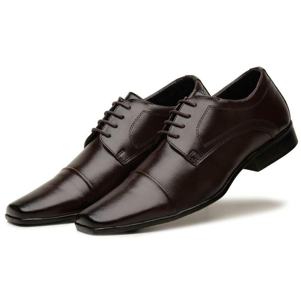 Sapato Social Bico Fino Cadarço Masculino