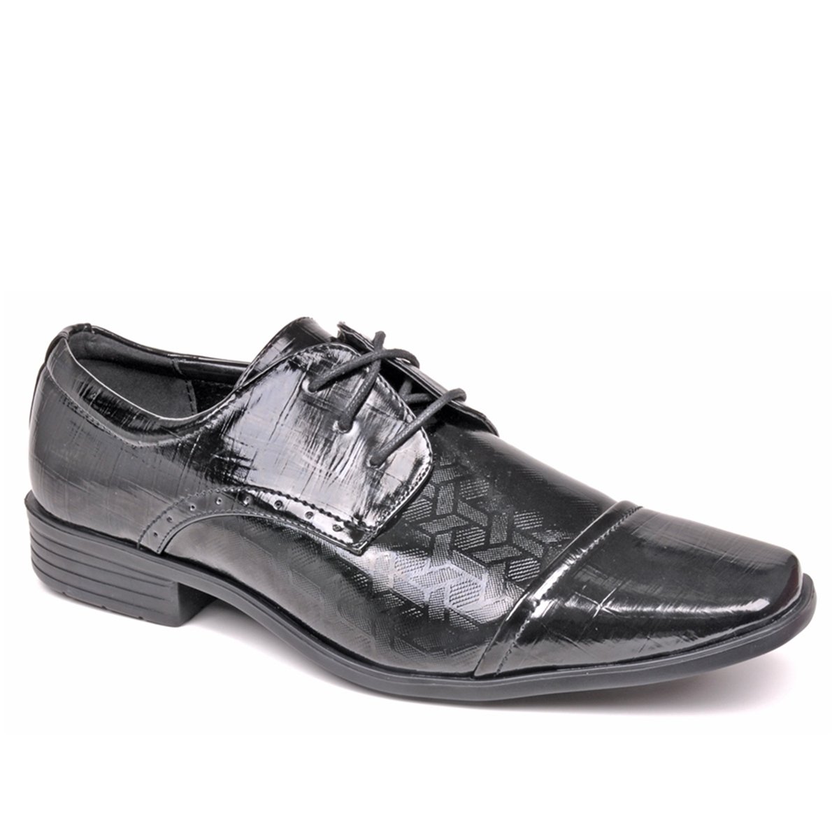 Sapato Social Masculino Broken Rules Elástico Preto - Passarela