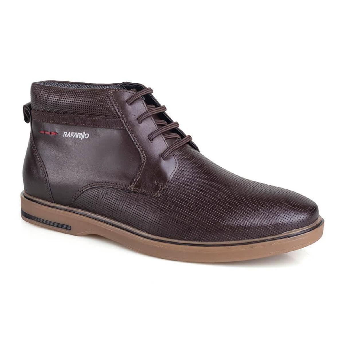 Sapato Social Cano Médio Couro Rafarillo Monaco Masculino Zattini