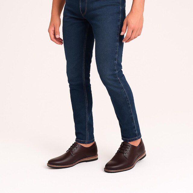 Sapato Social Casual Derby Masculino com Cadarço Moderno e Elegante