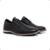 Sapato Social Casual Derby Masculino com Cadarço Moderno e Elegante - Preto