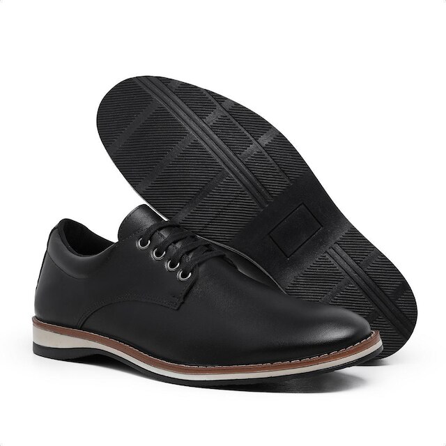 Sapato Social Casual Derby Masculino com Cadarço Moderno e Elegante