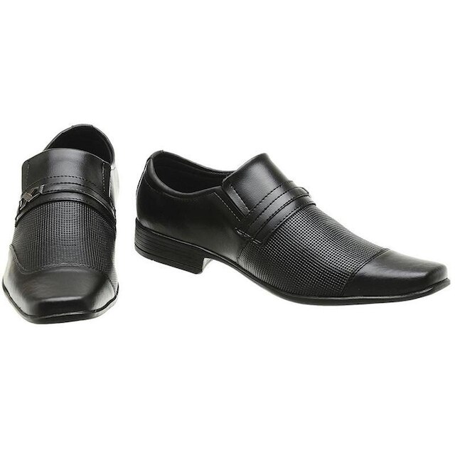 Sapato Social Casual Masculino Bico Quadrado Oxford 1071