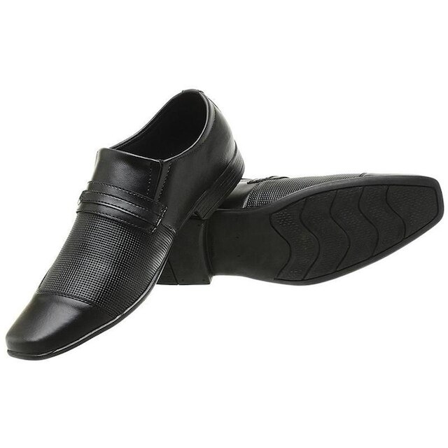 Sapato Social Casual Masculino Bico Quadrado Oxford 1071