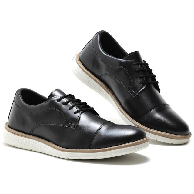 Sapato Social Casual Masculino Derby Oxford De Amarrar Super Macio e Leve