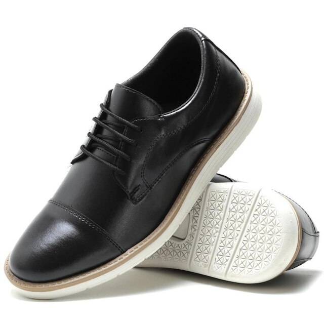 Sapato Social Casual Masculino Derby Oxford De Amarrar Super Macio e Leve