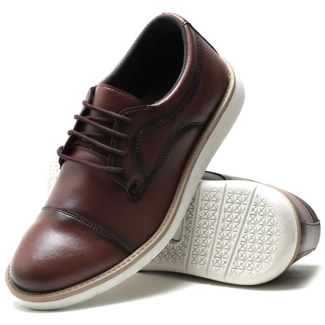 Sapato Social Casual Masculino Derby Oxford De Amarrar Super Macio e Leve