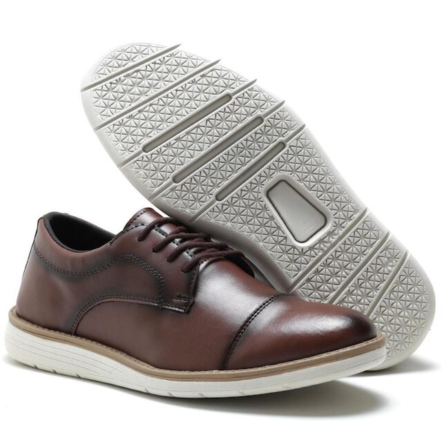 Sapato Social Casual Masculino Derby Oxford De Amarrar Super Macio e Leve