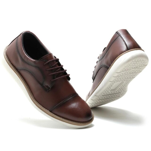 Sapato Social Casual Masculino Derby Oxford De Amarrar Super Macio e Leve