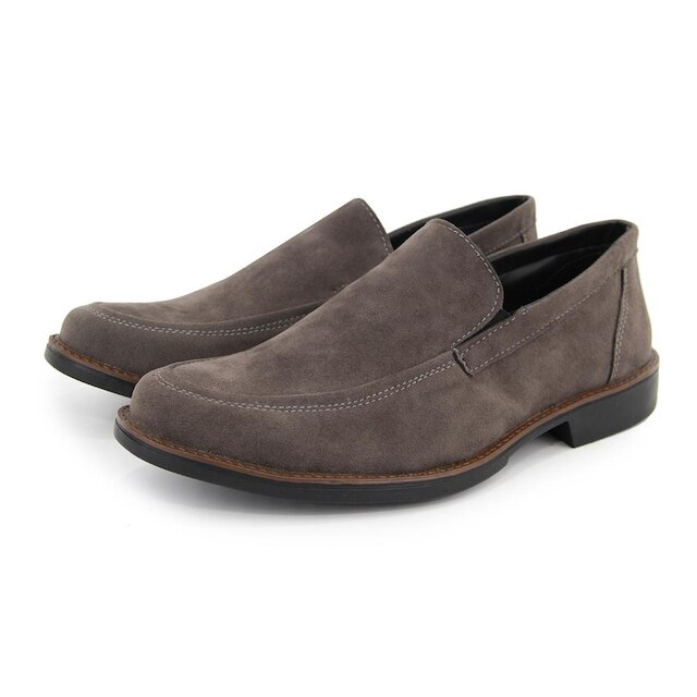 Sapato Social Casual Nobuck Chocolate Elástico Br2 Footwear