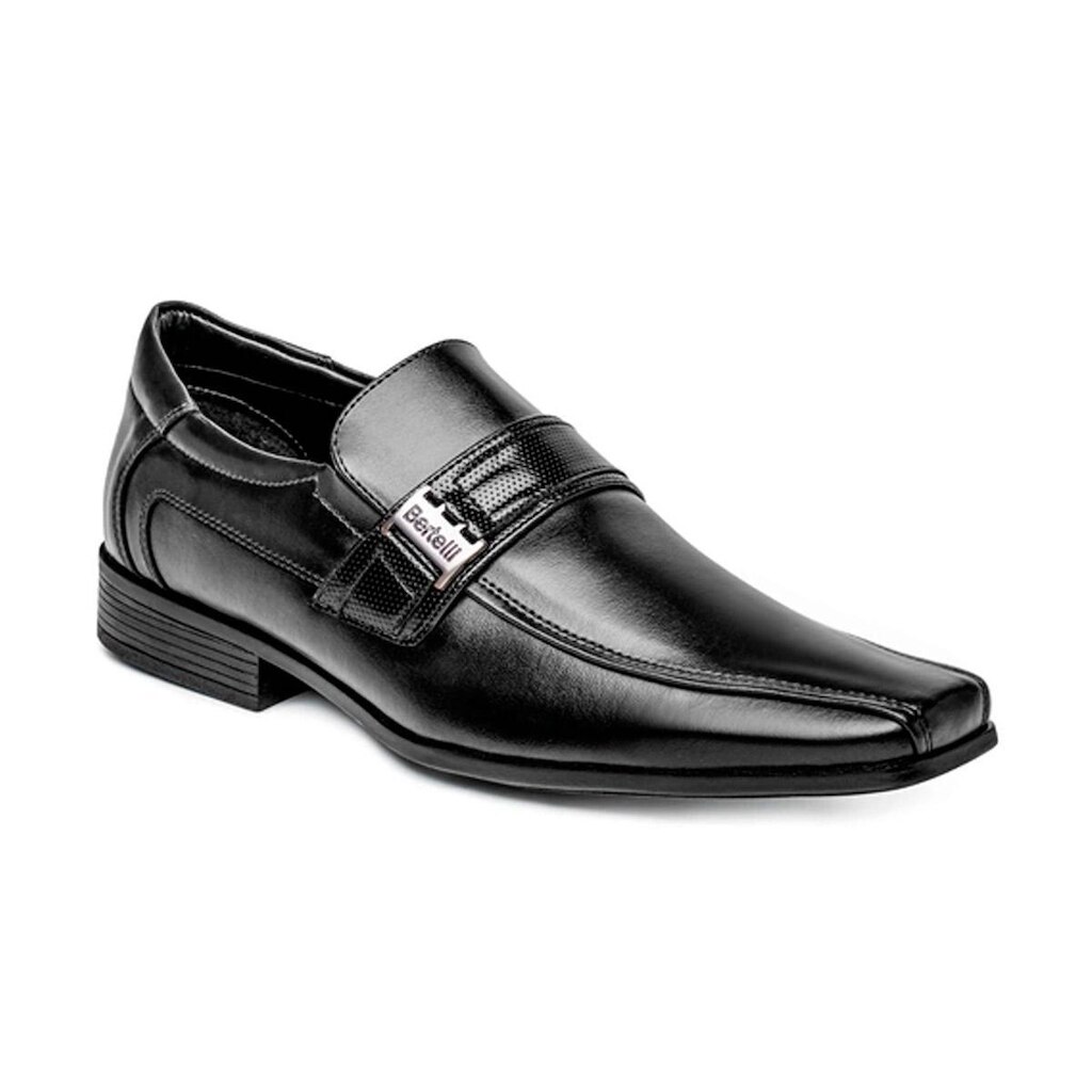 Sapato Social com Fivela Metálica Masculino Bertelli Preto 37