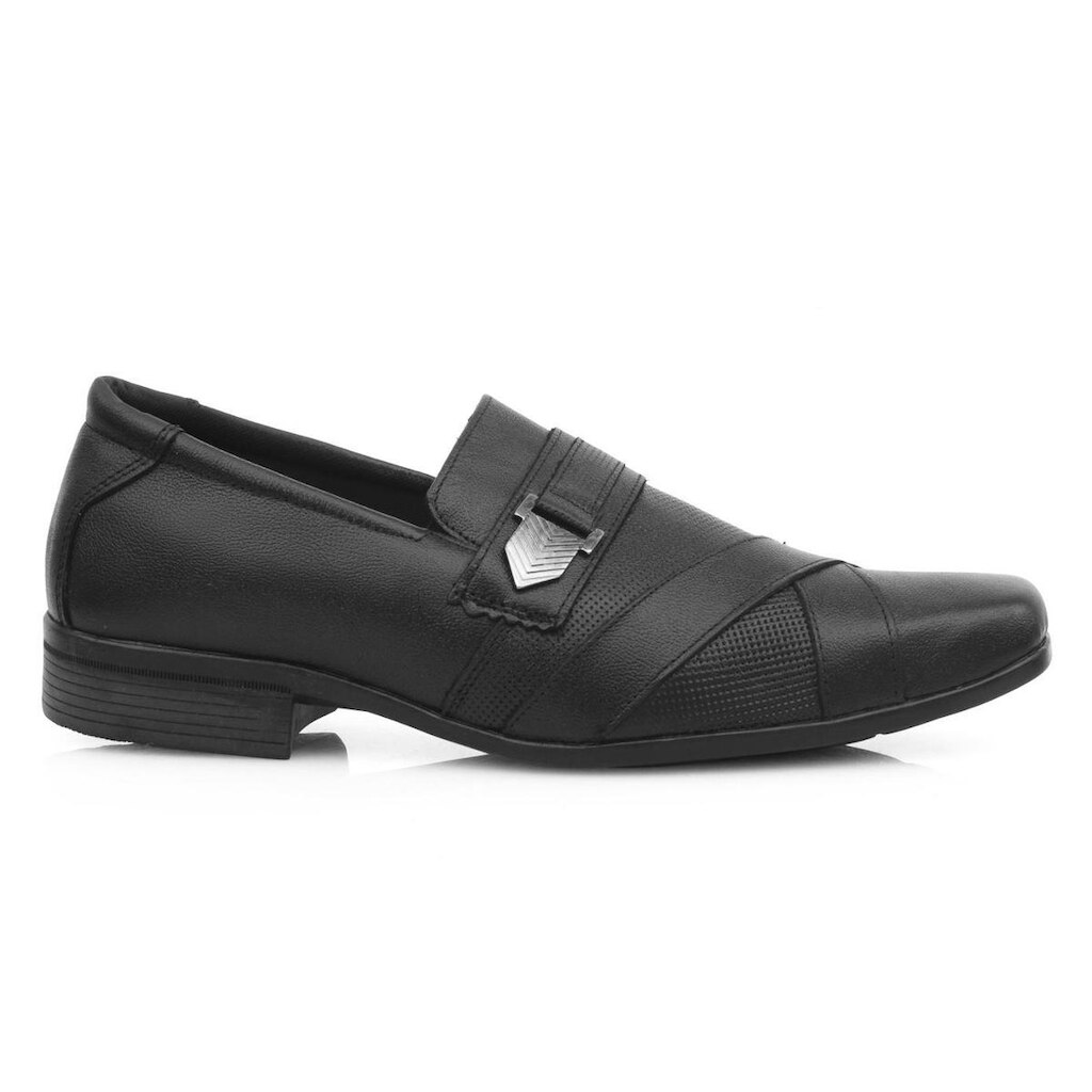 Sapato Social Couro Conforto Detalhes Masculino